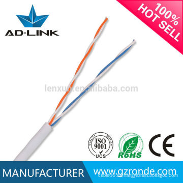 PE / PVC RJ45 / Pull Box Cable de 2 pares cat3